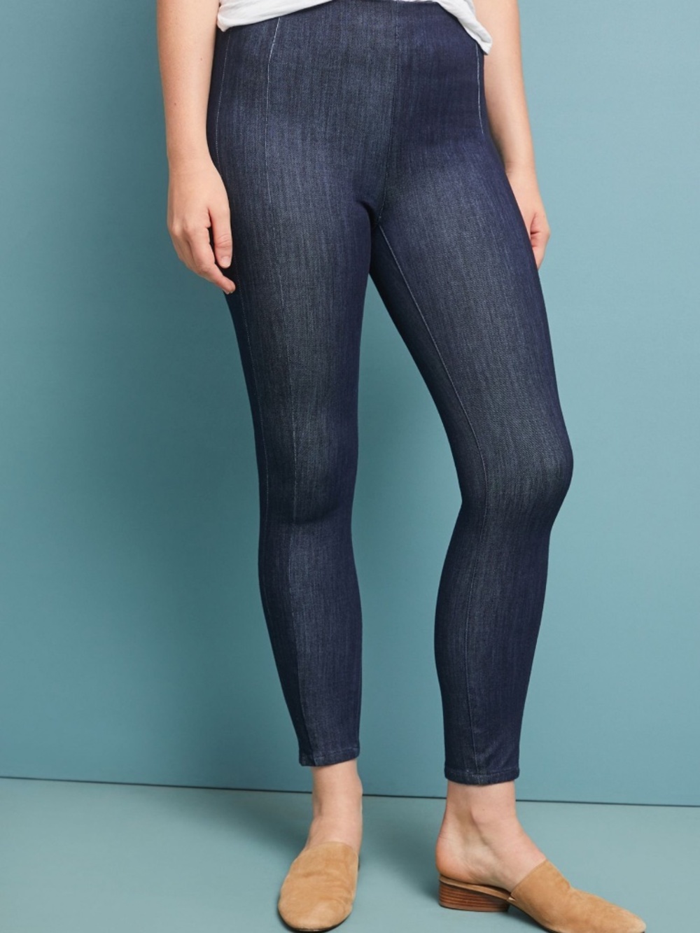 Pilcro High-Rise Performance Denim Leggings Denim Dark Sz 25 - Picture 13 of 13